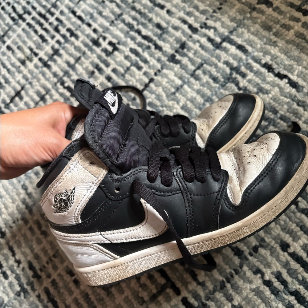 Nike Kids Black and White High-Top Sneakers